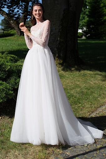 Белое пышное свадебное платье #7572